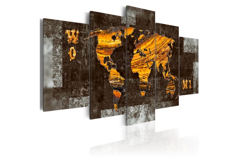 Bilde Hidden Treasure World Map 100x50 - Artgeist sp. z o. o. - Lerretsbilder