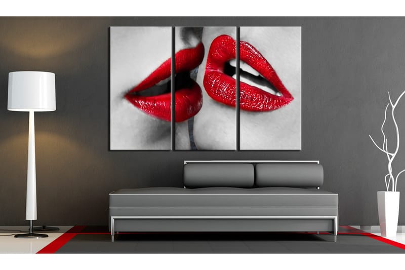Bilde Hot Lips 120x80 - Artgeist sp. z o. o. - Lerretsbilder
