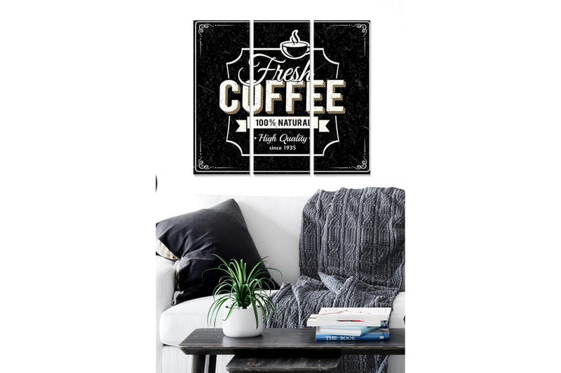 Bilde Kitchen 3-pk Flerfarget - 22x05 cm - Interiør - Maleri & posters - Lerretsbilder