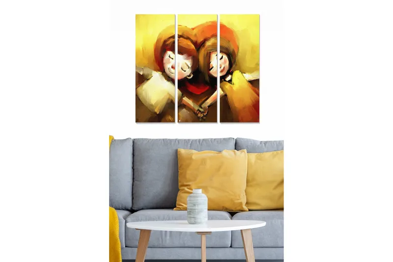 Bilde Love 3-pk Flerfarget, 22x05 cm