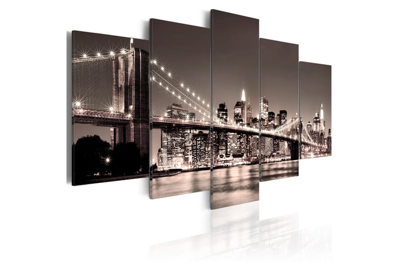 Bilde Manhattan Brooklyn Bridge Ii 100x50 - Artgeist sp. z o. o. - Lerretsbilder