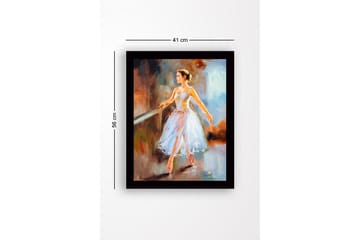 Bilde med Ramme Flerfarget - 44x15 cm - Interiør - Maleri & posters - Lerretsbilder