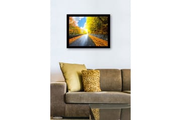Bilde med Ramme Flerfarget - 44x15 cm - Interiør - Maleri & posters - Lerretsbilder