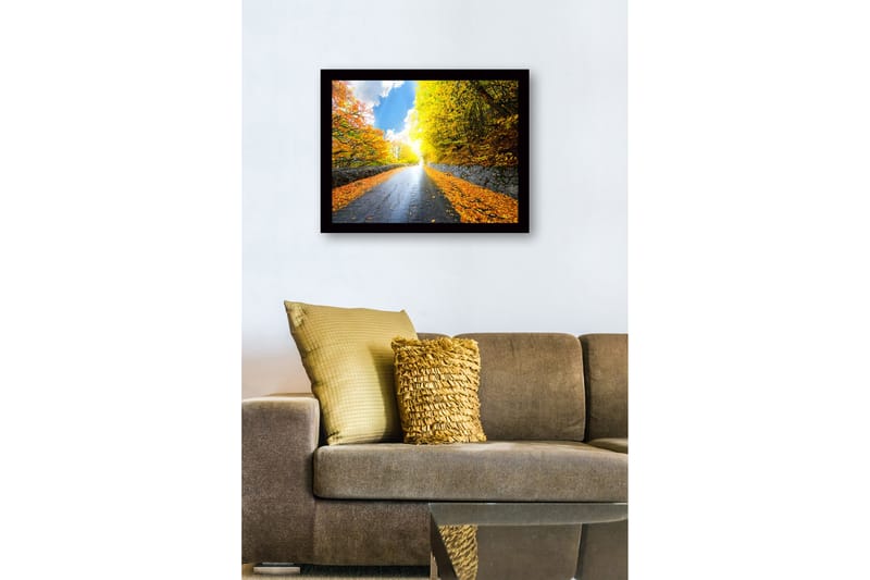 Bilde med Ramme Flerfarget - 44x15 cm - Interiør - Maleri & posters - Lerretsbilder