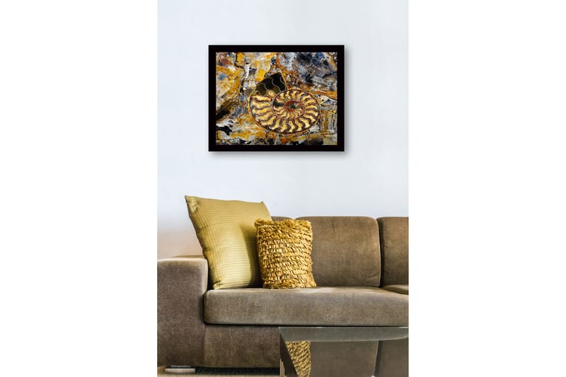 Bilde med Ramme Flerfarget - 44x15 cm - Interiør - Maleri & posters - Lerretsbilder