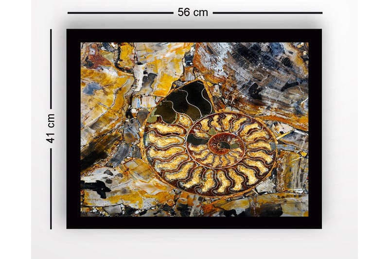 Bilde med Ramme Flerfarget - 44x15 cm - Interiør - Maleri & posters - Lerretsbilder