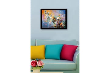 Bilde med Ramme Flerfarget - 44x15 cm - Interiør - Maleri & posters - Lerretsbilder