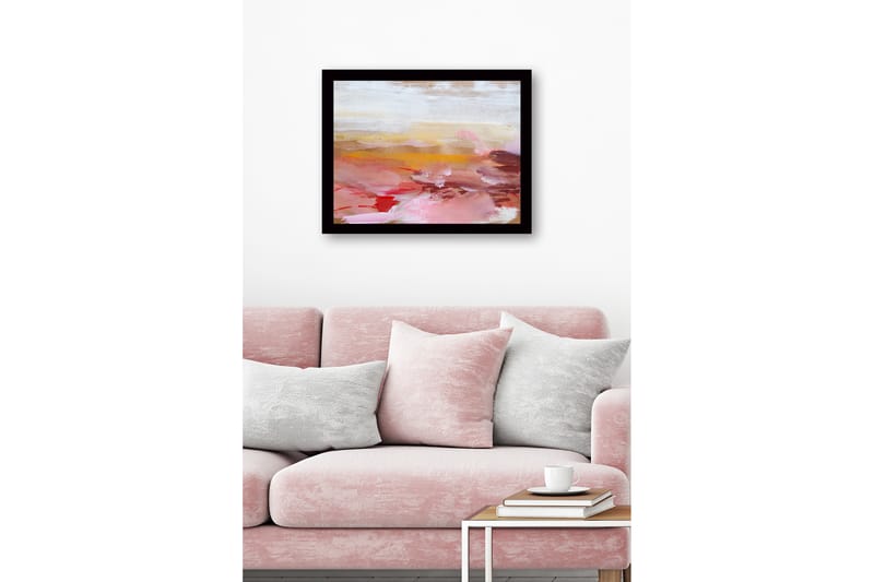 Bilde med Ramme Flerfarget - 44x15 cm - Interiør - Maleri & posters - Lerretsbilder