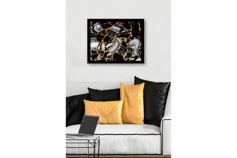 Bilde med Ramme Flerfarget - 44x15 cm - Interiør - Maleri & posters - Lerretsbilder