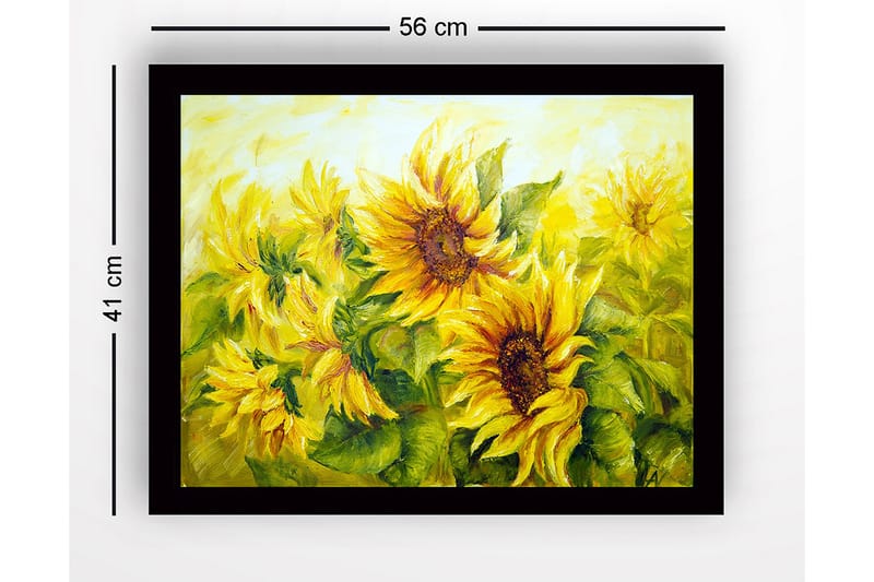 Bilde med Ramme Flerfarget - 44x15 cm - Interiør - Maleri & posters - Lerretsbilder