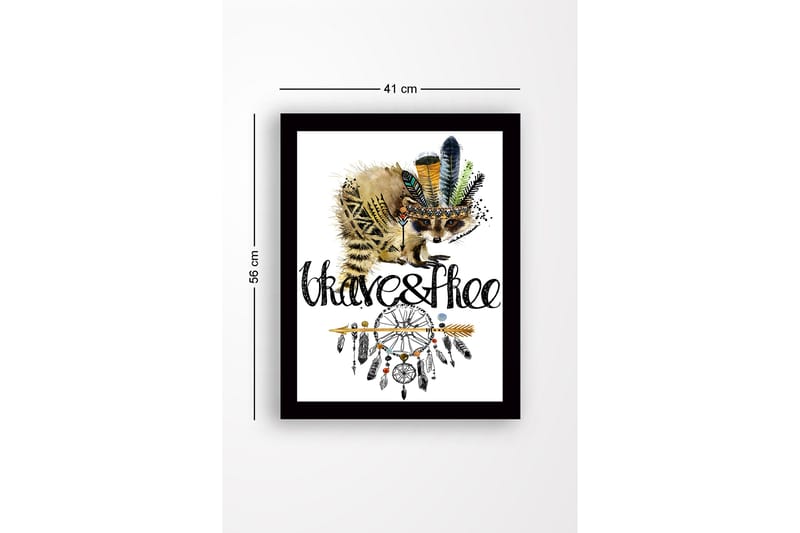 Bilde med Ramme Flerfarget - 44x15 cm - Interiør - Maleri & posters - Lerretsbilder