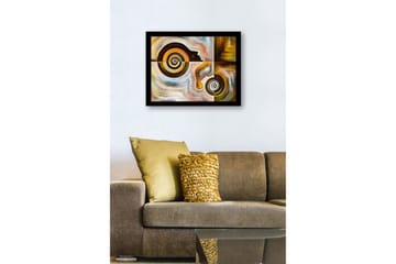 Bilde med Ramme Flerfarget - 44x15 cm - Interiør - Maleri & posters - Lerretsbilder