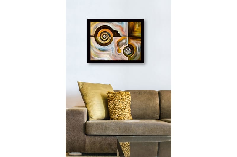 Bilde med Ramme Flerfarget - 44x15 cm - Interiør - Maleri & posters - Lerretsbilder
