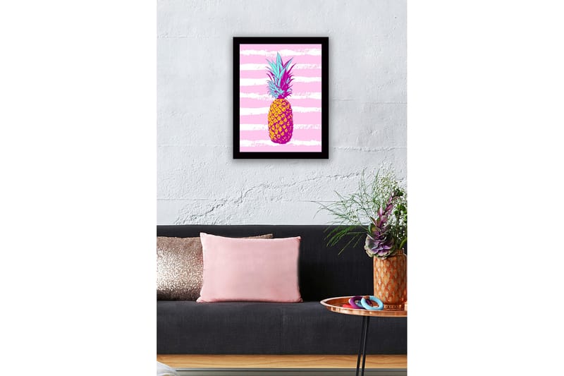 Bilde med Ramme Flerfarget - 44x15 cm - Interiør - Maleri & posters - Lerretsbilder