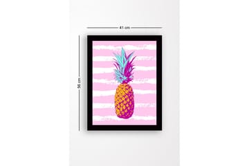 Bilde med Ramme Flerfarget - 44x15 cm - Interiør - Maleri & posters - Lerretsbilder