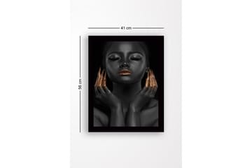 Bilde med Ramme Flerfarget - 44x15 cm - Interiør - Maleri & posters - Lerretsbilder