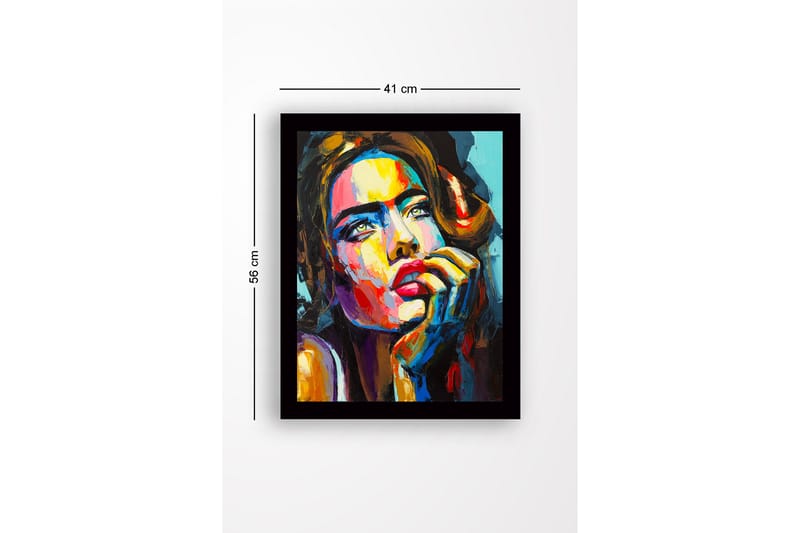 Bilde med Ramme Flerfarget - 44x15 cm - Interiør - Maleri & posters - Lerretsbilder