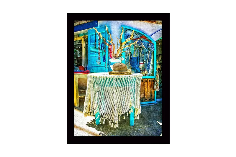 Bilde med Ramme Flerfarget, 44x15 cm