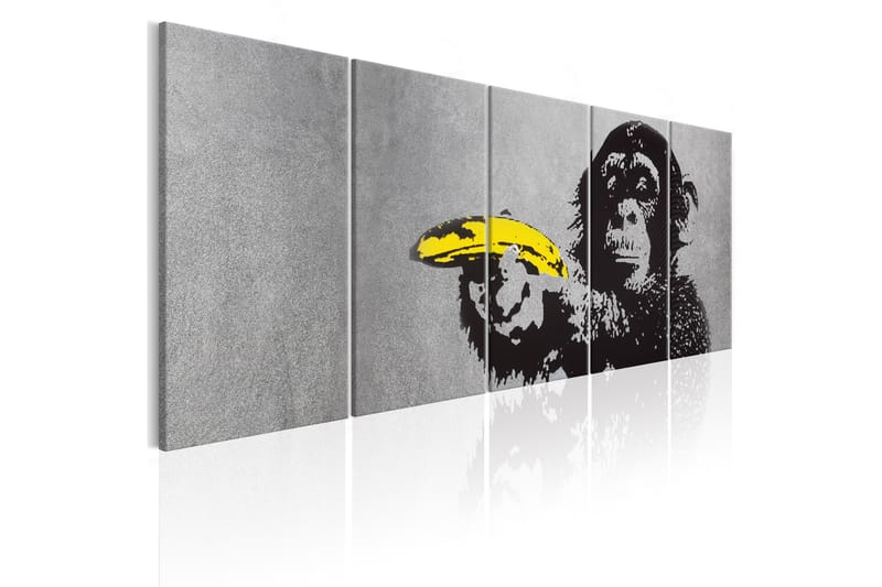 Bilde Monkey And Banana 200x80 - Artgeist sp. z o. o. - Lerretsbilder