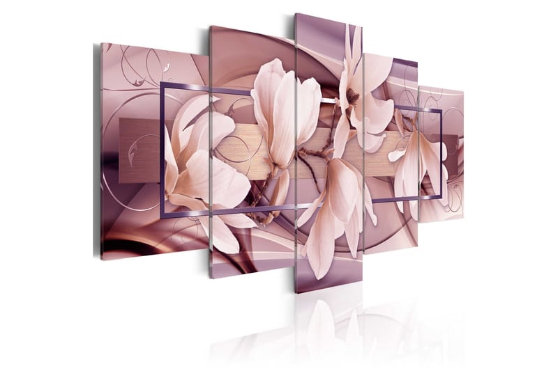 Bilde Moody Flowers 100x50 - Artgeist sp. z o. o. - Lerretsbilder