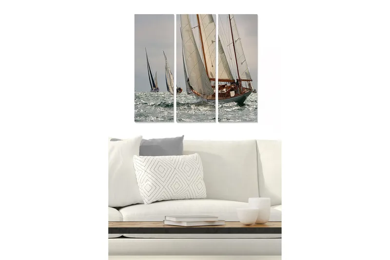 Bilde Nautical 3-pk Flerfarget, 22x05 cm