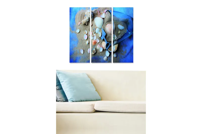 Bilde Nautical 3-pk Flerfarget, 22x05 cm