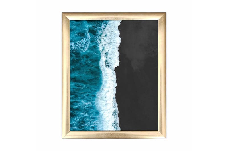 Bilde Nautical med Ramme Flerfarget - 22,3x52,8 cm - Lerretsbilder