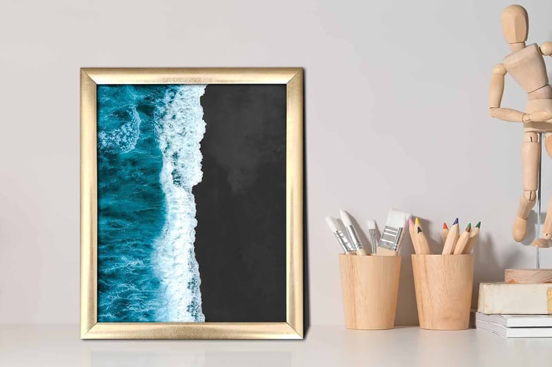 Bilde Nautical med Ramme Flerfarget - 22,3x52,8 cm - Interiør - Maleri & posters - Lerretsbilder