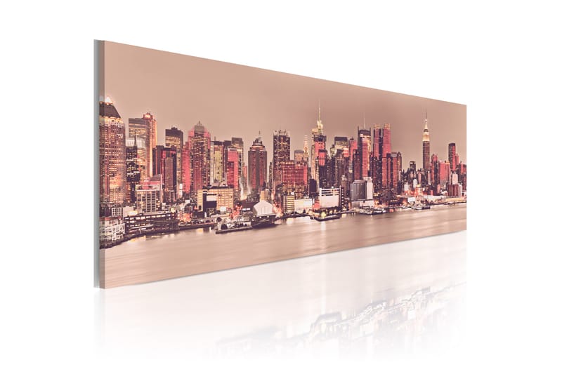 Bilde New York City Of Light 120x40 - Artgeist sp. z o. o. - Lerretsbilder