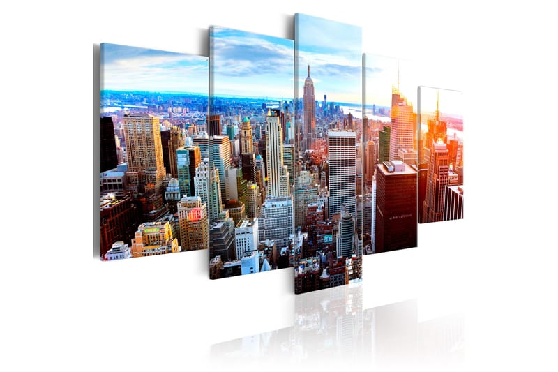 Bilde New York Sunrise 100x50 - Artgeist sp. z o. o. - Lerretsbilder
