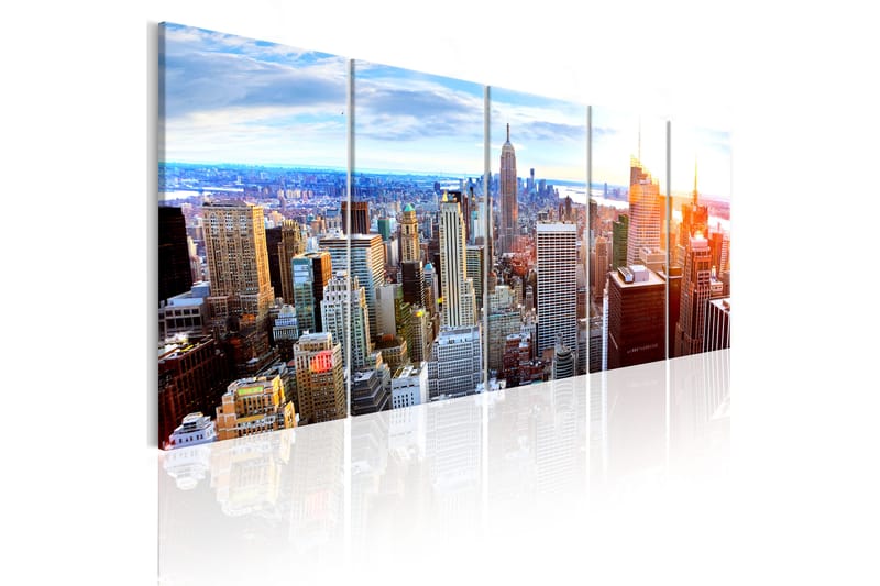 Bilde New York Sunrise 200x80 - Artgeist sp. z o. o. - Lerretsbilder