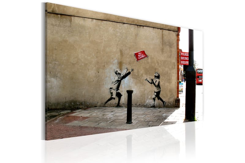 Bilde No Ball Games Banksy 60x40 - Artgeist sp. z o. o. - Lerretsbilder