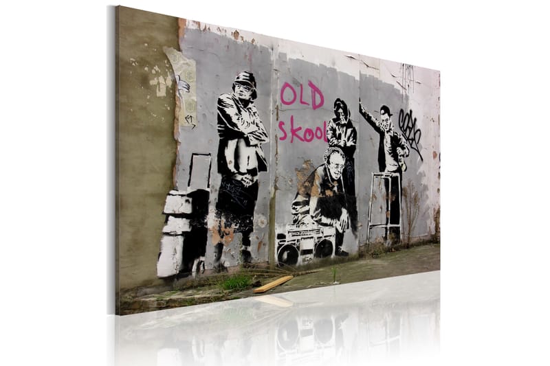 Bilde Old School Banksy 60x40 - Artgeist sp. z o. o. - Lerretsbilder