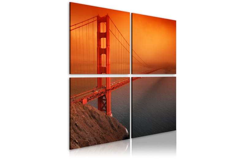 Bilde San Francisco Golden Gate Bridge 40x40 - Artgeist sp. z o. o. - Lerretsbilder