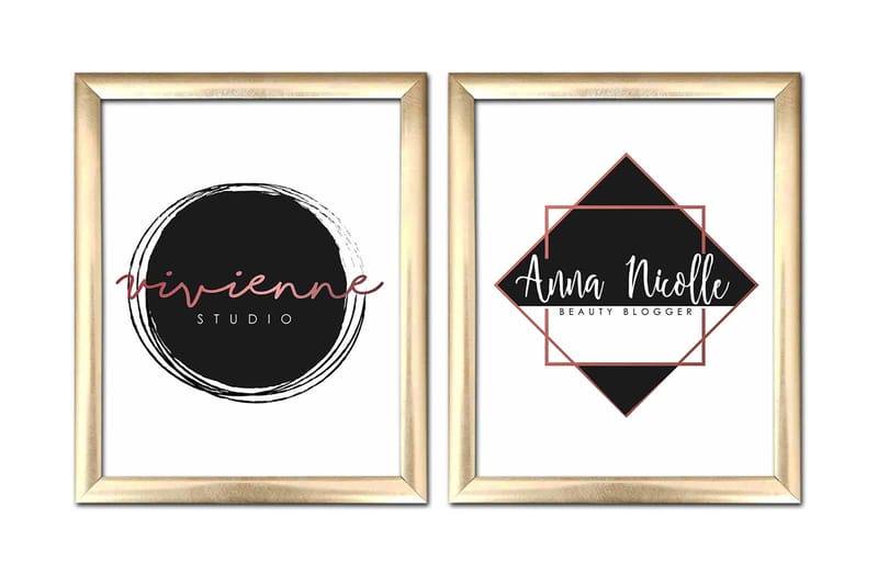 Bilde Sayings med Ramme 2-pk Flerfarget - 22,3x52,8 cm - Interiør - Maleri & posters - Lerretsbilder