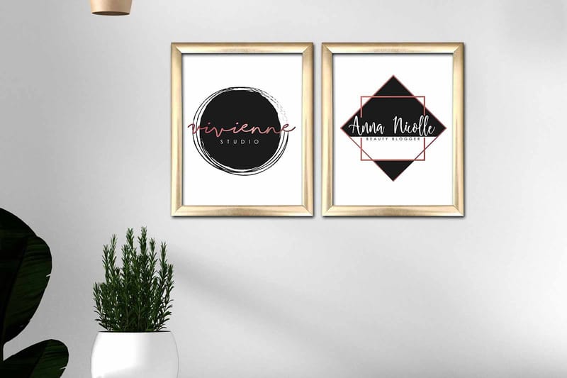 Bilde Sayings med Ramme 2-pk Flerfarget - 22,3x52,8 cm - Interiør - Maleri & posters - Lerretsbilder