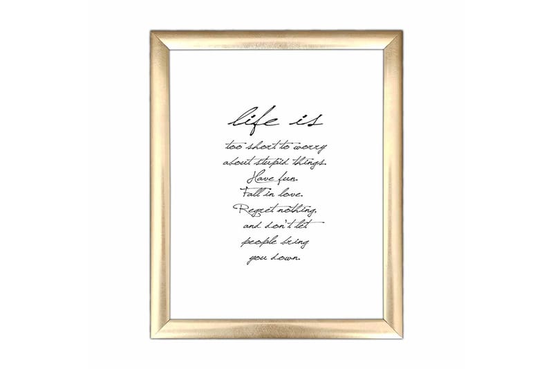 Bilde Sayings med Ramme Flerfarget - 22,3x52,8 cm - Interiør - Maleri & posters - Lerretsbilder