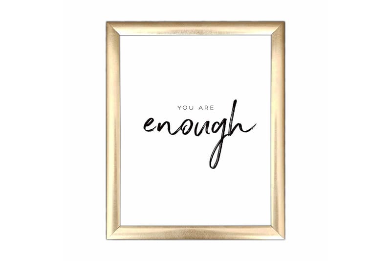 Bilde Sayings med Ramme Flerfarget - 22,3x52,8 cm - Interiør - Maleri & posters - Lerretsbilder
