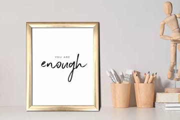 Bilde Sayings med Ramme Flerfarget - 22,3x52,8 cm - Interiør - Maleri & posters - Lerretsbilder