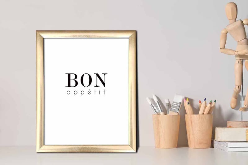 Bilde Sayings med Ramme Flerfarget - 22,3x52,8 cm - Interiør - Maleri & posters - Lerretsbilder