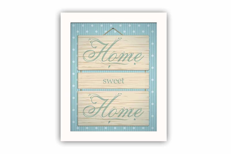 Bilde Sayings med Ramme Flerfarget - 22,3x52,8 cm - Interiør - Maleri & posters - Lerretsbilder