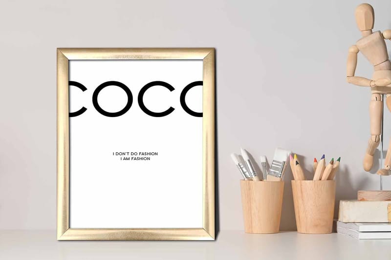 Bilde Sayings med Ramme Flerfarget - 22,3x52,8 cm - Interiør - Maleri & posters - Lerretsbilder