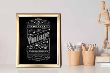 Bilde Sayings med Ramme Flerfarget - 22,3x52,8 cm - Interiør - Maleri & posters - Lerretsbilder