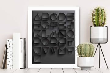 Bilde Sayings med Ramme Flerfarget - 22,3x52,8 cm - Interiør - Maleri & posters - Lerretsbilder