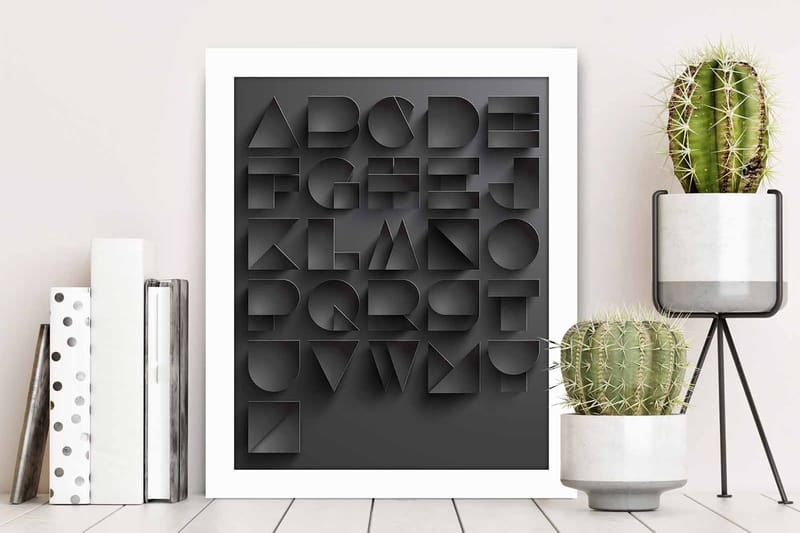 Bilde Sayings med Ramme Flerfarget - 22,3x52,8 cm - Interiør - Maleri & posters - Lerretsbilder
