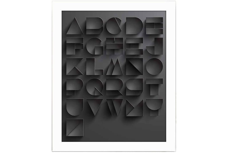 Bilde Sayings med Ramme Flerfarget - 22,3x52,8 cm - Interiør - Maleri & posters - Lerretsbilder