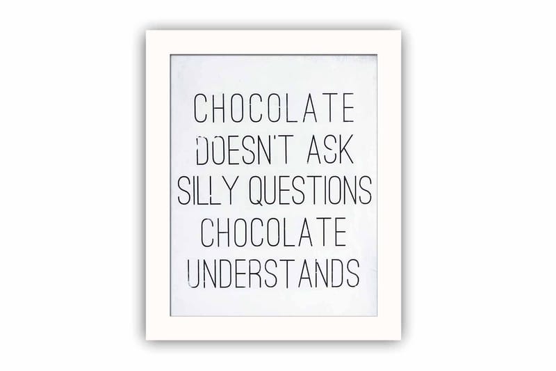 Bilde Sayings med Ramme Flerfarget - 22,3x52,8 cm - Interiør - Maleri & posters - Lerretsbilder