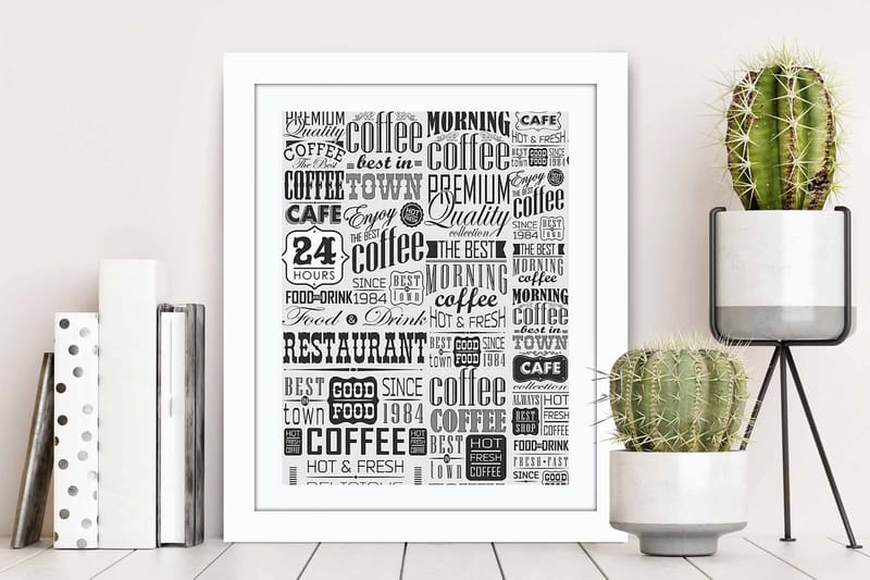 Bilde Sayings med Ramme Flerfarget - 22,3x52,8 cm - Interiør - Maleri & posters - Lerretsbilder