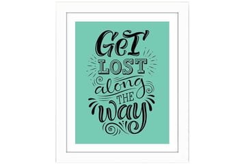 Bilde Sayings med Ramme Flerfarget - 22,3x52,8 cm - Interiør - Maleri & posters - Lerretsbilder