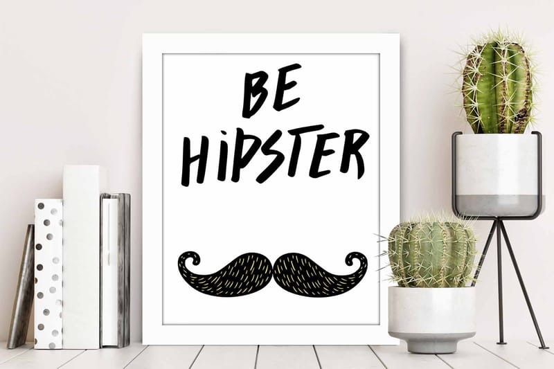 Bilde Sayings med Ramme Flerfarget - 22,3x52,8 cm - Interiør - Maleri & posters - Lerretsbilder